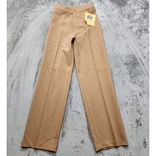 NEW Vintage 80s Levi's Pants Womens 11 Tan High Rise Straight Leg Polyester