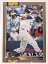 2026 Topps Series 1-#154 Christian Yelich Gold /2026 