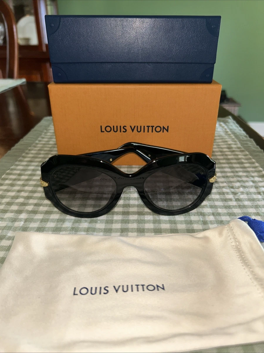 Louis Vuitton Black Plastic Frame Sunglasses for Women for sale | eBay