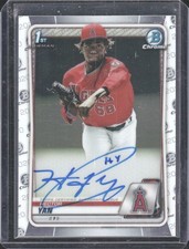 2020 Bowman Chrome #CPA-HY Hector Yan Prospect Autographs