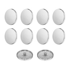 10pcs Metal Round Flat Sewing Buttons 30mm Alloy Button Silver