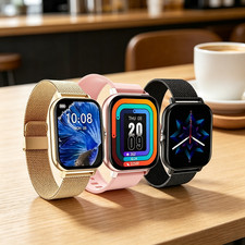 Bluetooth Smart Watch Waterproof Heart Rate Monitor for iPhone Android // 