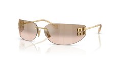 Miu Miu MU A51S Gold/Brown Gradient With Light Mirrored 5AK20P Sunglasses