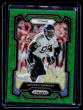 2023 Panini Prizm #286 Jeffery Simmons Green