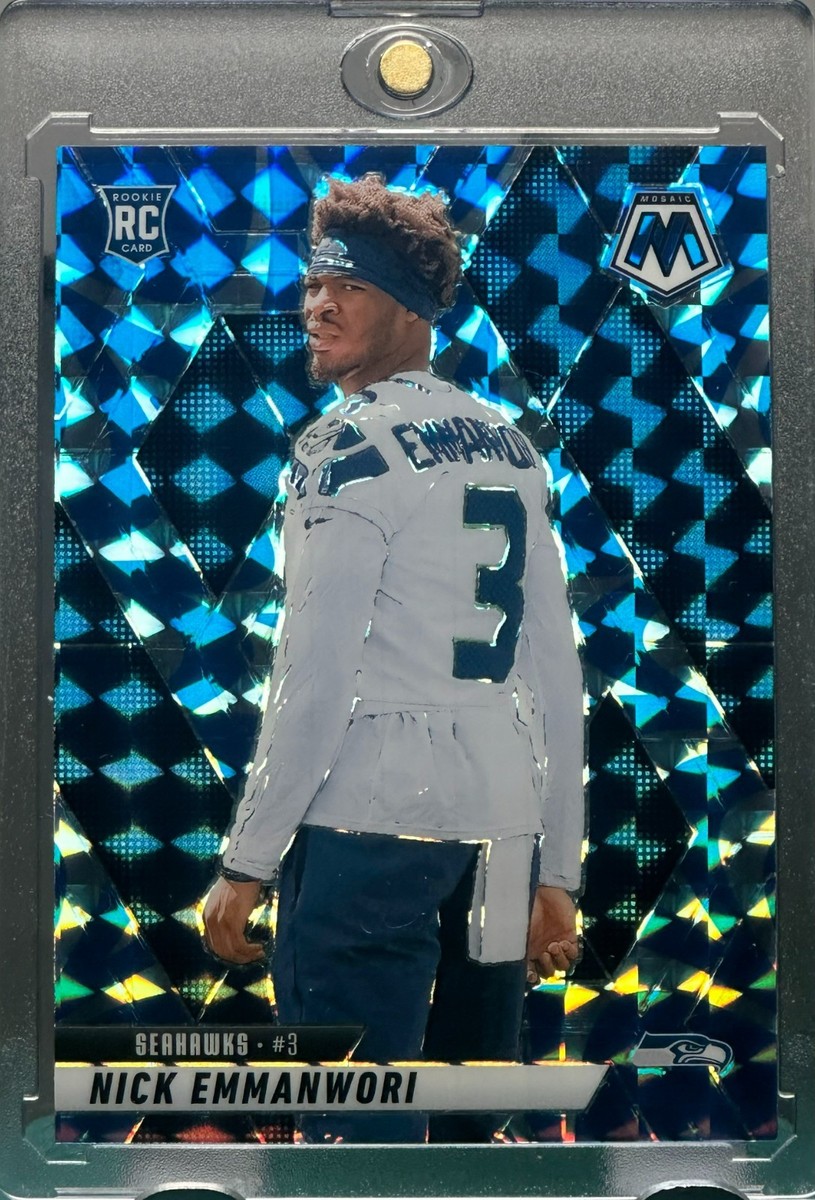 個人評価『8点〜10点』 レリーフ　トライボム NICK EMMANWORI ROOKIE RARE MOSAIC BLUE REFRACTOR PRIZM SPORTS CARD