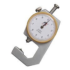 Measuring Tool 0.1mm Resolution Round Dial Thickness Gauge Flat 0 to 10mm Ranges