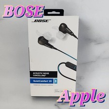 BOSE QuietComfort 20 Noise Cancelling In-Ear Headphones Black Apple Japan New