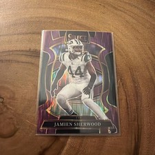 2025 Panini Select Jamien Sherwood #77 Purple Shock Prizm Concourse 633/699