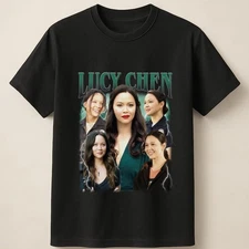 Lucy Chen Retro Lightning Bold Collage Tribute Graphic Art Unisex T Shirt