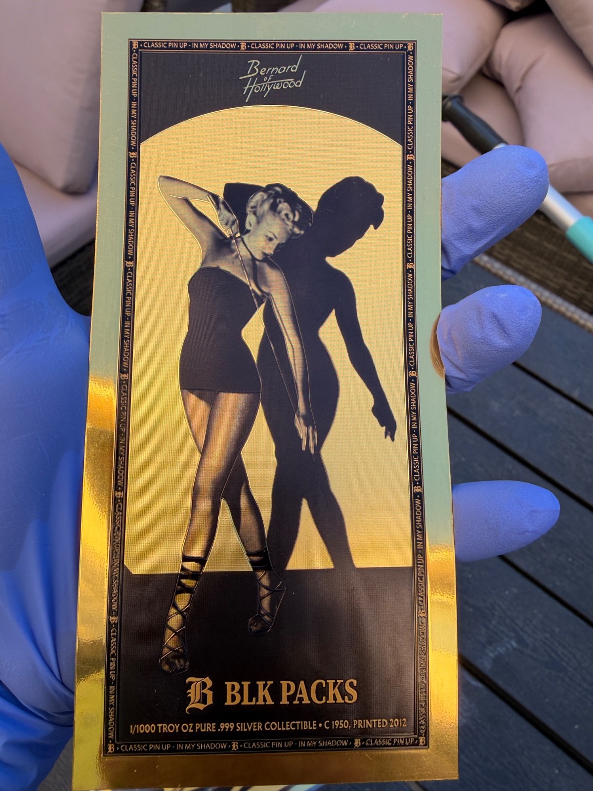 1 X Goldback Foil Note, 1/1000 troy oz, Marilyn Monroe, BLK PACKS , Sound Money