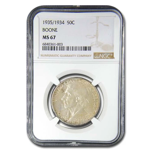 1935/1934 Daniel Boone Bicentennial Half Dollar MS-67 NGC