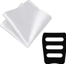 Pocket Squares for Men, 11.81'' Mens Womens Handkerchiefs with Pocket Square Hol