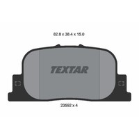Textar BremsbeläGe Bremsbelegsatz Hinten FüR Toyota Prius Liftback Camry