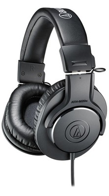 Audio-Technica ATH-M20x Kopfhörer Komfort Faltbar Adapter Kabel Tasche Schwarz