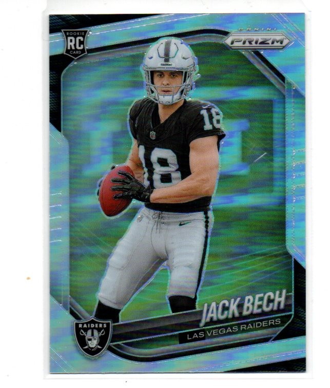 JACK BECH 2025 Panini Prizm Silver Prizm #346  Rookie RC Raiders