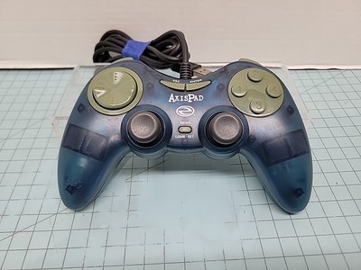 Axispad Colors FX Wired USB Game Controller 8 Button Joystick D-Pad Clear Blue
