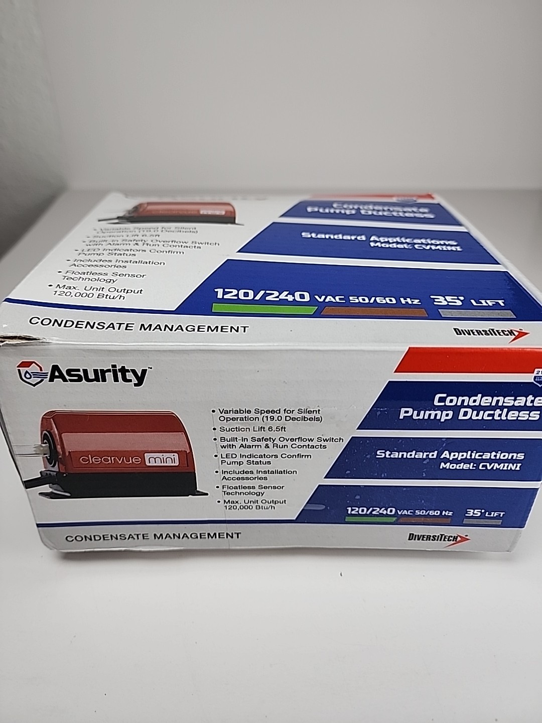 Diversitech CVMINI Condensate Pump for Ductless Systems Mini Split B18-367