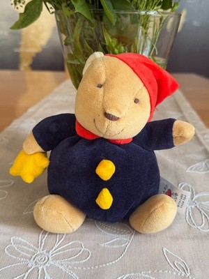   Schmusetier Kuscheltier Baby Club C&A Bär sitzend Zipfelmütze Stern