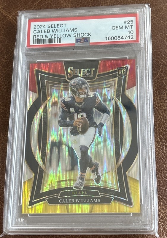 2024 Panini Select Shock Prizm (RC) Caleb Williams PSA 10 GEM MINT 🔥