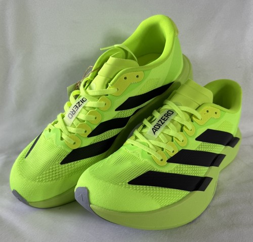 Adidas Adizero Evo SL JP3416 Lucid Lemon Black Running Shoes UK 9.5 BNWT