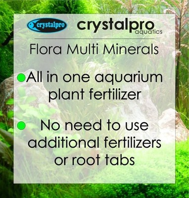 Crystalpro Flora Multi Minerals 125 ml Akvaryum Bitki Gbresi Skt:09/2028