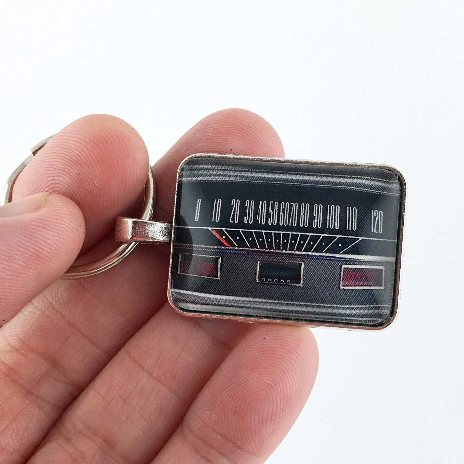 Vintage 1964-1965 Ford Mustang 120 Mph Speedometer Gauge 1" X 1.25" Keychain