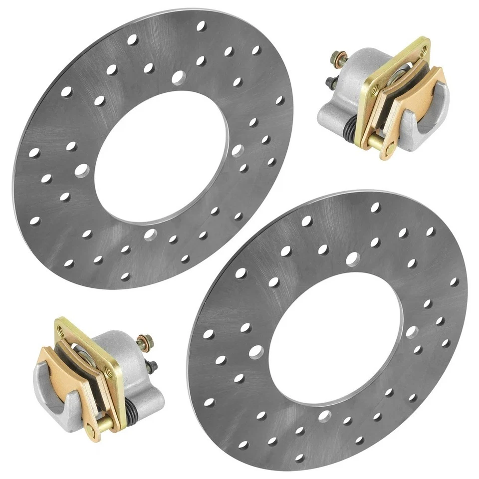 for Polaris Ranger Crew 570 2014 2015 2016 - 2021 Rear LH RH Brake Caliper Discs Foto 4 de 4
