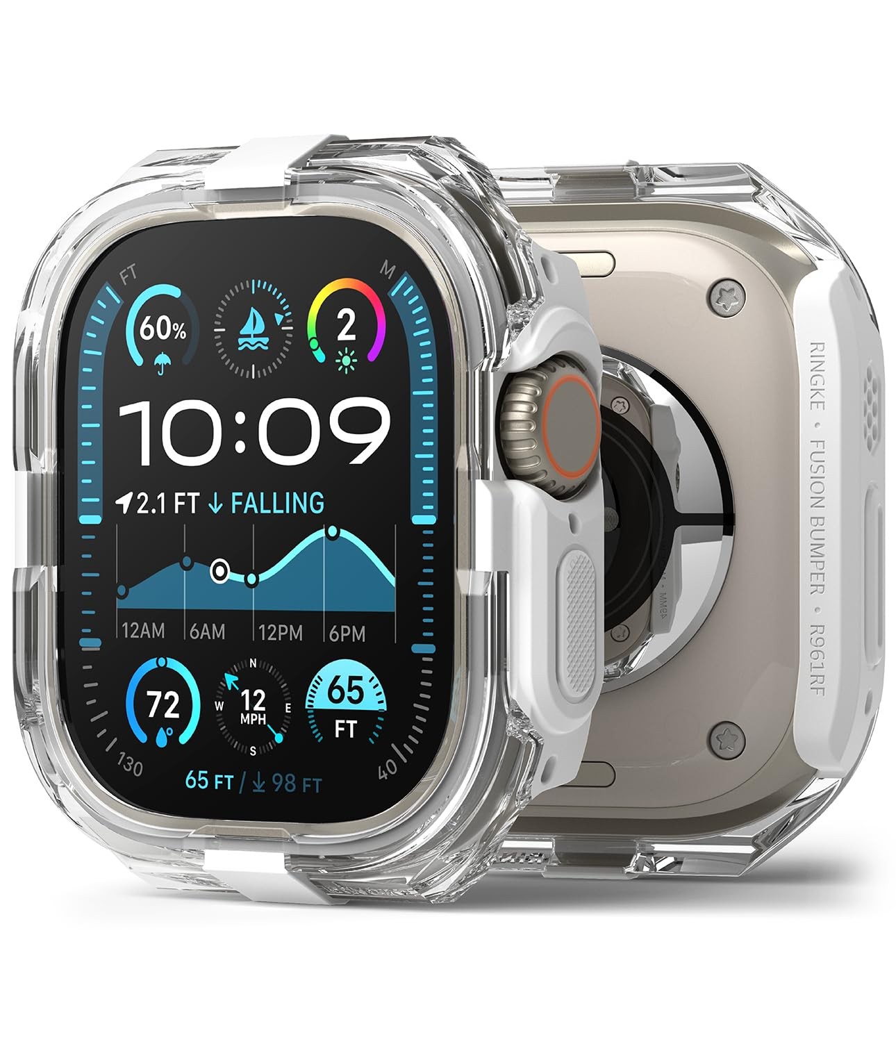 Protection Apple Watch Ultra 3/2/1 49mm coque fusion antichoc avec boutons réactifs