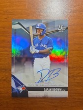 DASAN BROWN 2021 BOWMAN PLATINUM ROOKIE RC AUTOGRAPH TORONTO BLUE JAYS