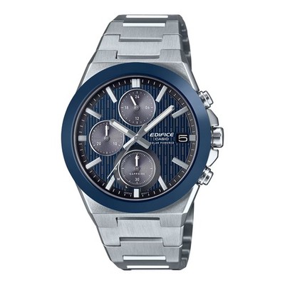 Casio Edifice Herrenuhr Solar Saphirglas Chrono Blau 40mm EFS-S650D-2AEF