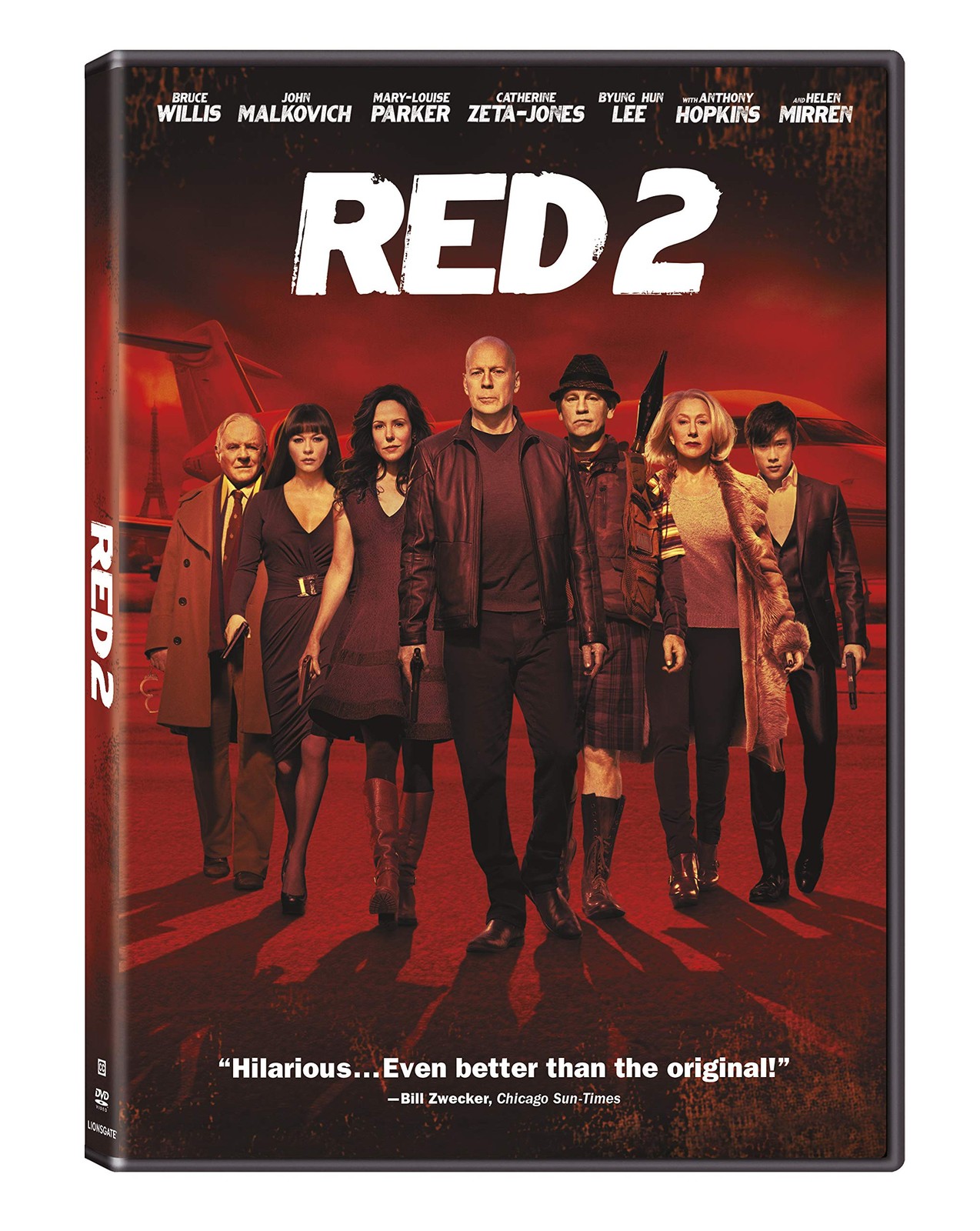 Red 2 (DVD) Bruce Willis Mary-Louise Parker Anthony Hopkins Neal McDonough
