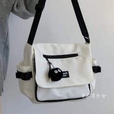 Japanese Harajuku Crossbody Bags Women Preppy Style Patchwork Color Shoulder Bag