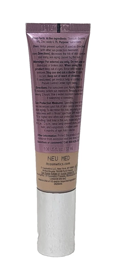 IT COSMETICS CC+ ILLUMINATION 1.08 oz NEUTRAL MEDIUM SPF 50+ - Image 4 of 4