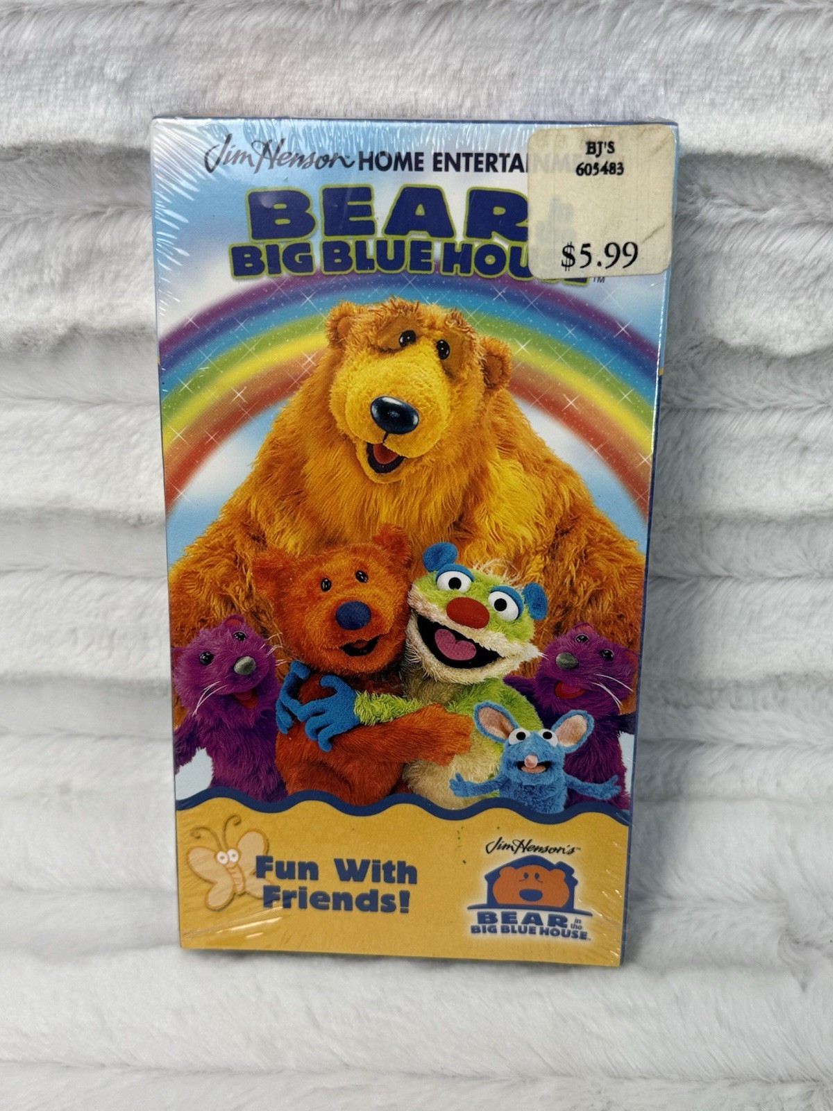 BEAR IN THE BIG BLUE HOUSE - FUN WITH FRIENDS 1997 VHS NEW SEALED