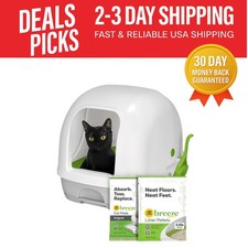 Purina Breeze Hooded Cat Litter System   Odor Control  Easy Clean, 16.5x21.75
