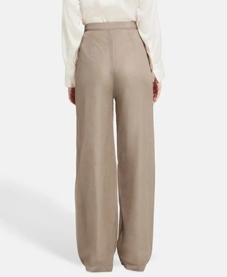 Herve Leger Gold High Wasted Trouser Pants 4
