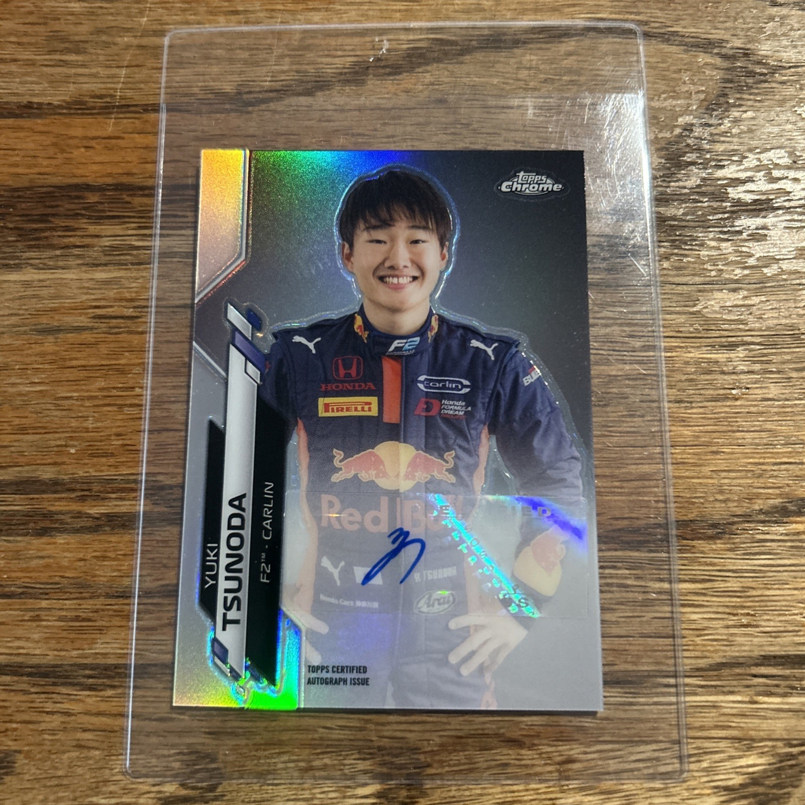 2020 Topps Chrome Formula 1 Auto 208/541 Yuki Tsunoda #F1A-YT
