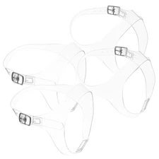 2 Pairs Transparent Detachable Shoe Lace Shoelace Replacement Straps Clear