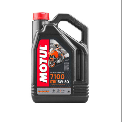 Motul 104299 7100 15W-50 Motor Oil Full Synthetic Motorcycle Engine Lubricant