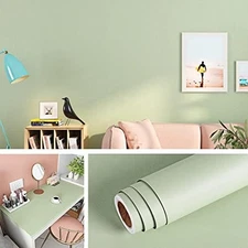 Sage Green Peel and Stick Wallpaper 15.8x78.8