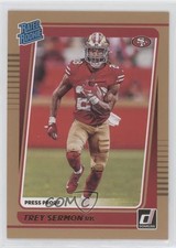 2021 Panini Donruss Rated Rookie Press Proof Bronze Trey Sermon #279 ww1