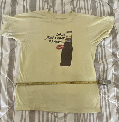 1970s girls just want to have Pepsi shirt . SMALL .