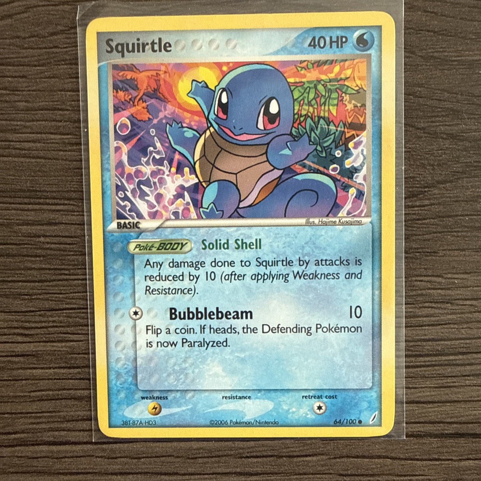 Pokemon Ex Crystal Guardians Squirtle Common (64/100) Vintage Card NM
