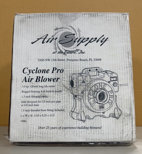 Air Supply Cyclone Pro 3HP Air Blower Pool Liner & Vinyl Liner Vacuum 1-4128100P