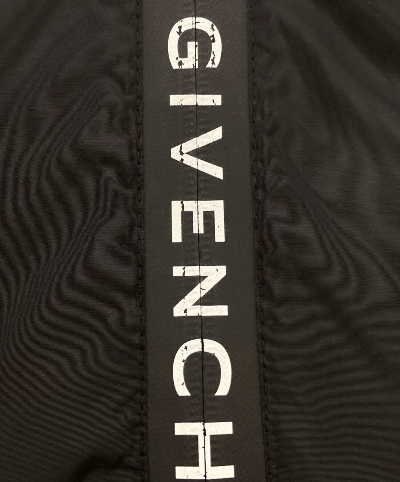 GIVENCHY Split Logo Windbreaker Size: 52 Black Me… - image 6