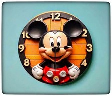 OROLOGIO DA PARETE TOPOLINO 25 CM X 25 (NUOVO CON SCATOLO)