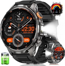 Military Smart Watch for Men Call Receive/Dial Rugged Tactical Fitness Tracker