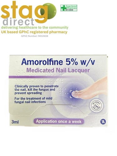 Amorolfine Fungal Nail Treatment Once Weekly 5% - 3ml - Complete Treatment Set