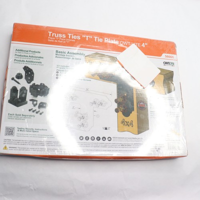 #ad OWT Lite Laredo Sunset 12 Gauge Black Galvanized Steel 4 in. T Tie Plate 56666 $8.48