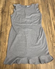 Old Navy Women's Bodycon Dress XL Gray Back Zip Short Sleeve